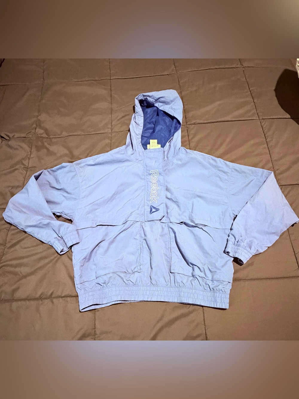 Reebok Lavender Hooded Kids Windbreaker Jacket